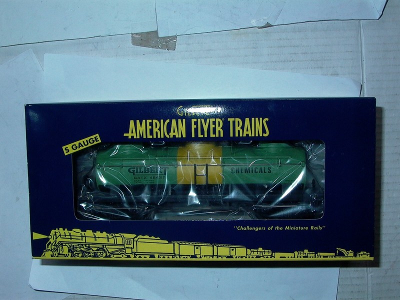 American Flyer #48437 Gilbert Chemicals Tankcar,3Dome NOS,Orig.BOXED,MINT Cond.
