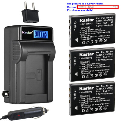 CHARGEUR SECTEUR+VOITURE NP60 / KODAK EASYSHARE DX7440 DX763 LS420