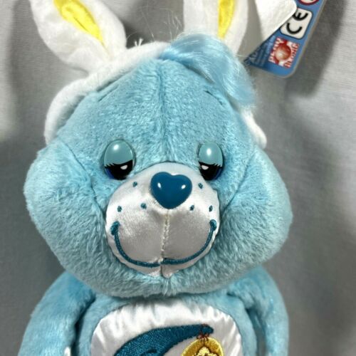 2004 7” BEDTIME CARE BEAR SPECIAL EDITION DAZZLE BRIGHT EASTER BUNNY EARS - Picture 3 of 12