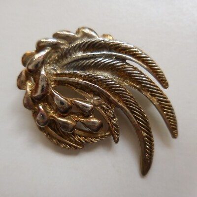 Broche Oiseaux En Métal Doré - Modèle N°230, Occasion