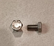 (50) 1/4-28 X 1/2" Stainless Steel Hex Hex Bolts (UNF) FINE THREAD S30400