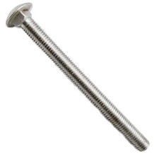 Stainless Steel Carriage Bolt  1/2"- 13 X 6". Qty:12 pcs