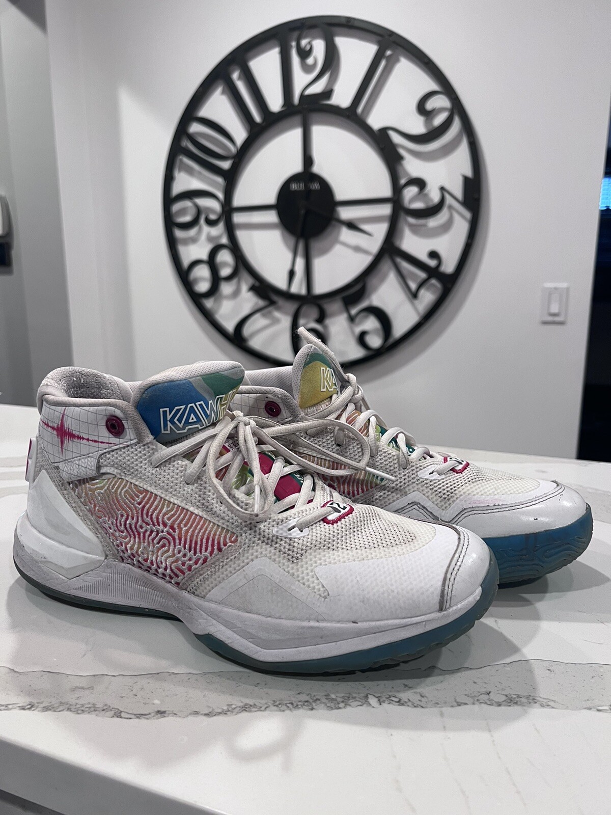 SAOLA Scarpe New Balance Kawhi Leonard Uomo 9.5 D Momento Sismico Sneakers Basket