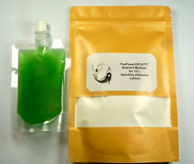 LIVE 100ml Spirulina Kultur - Aktive Starterkultur und 10 L Nährmittel Medium