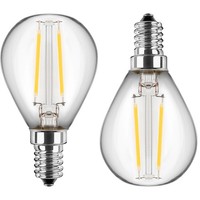 Led Filament Lampe G45, 2Er Set, 300°, E14, 2,5W, 2700K, 250Lm