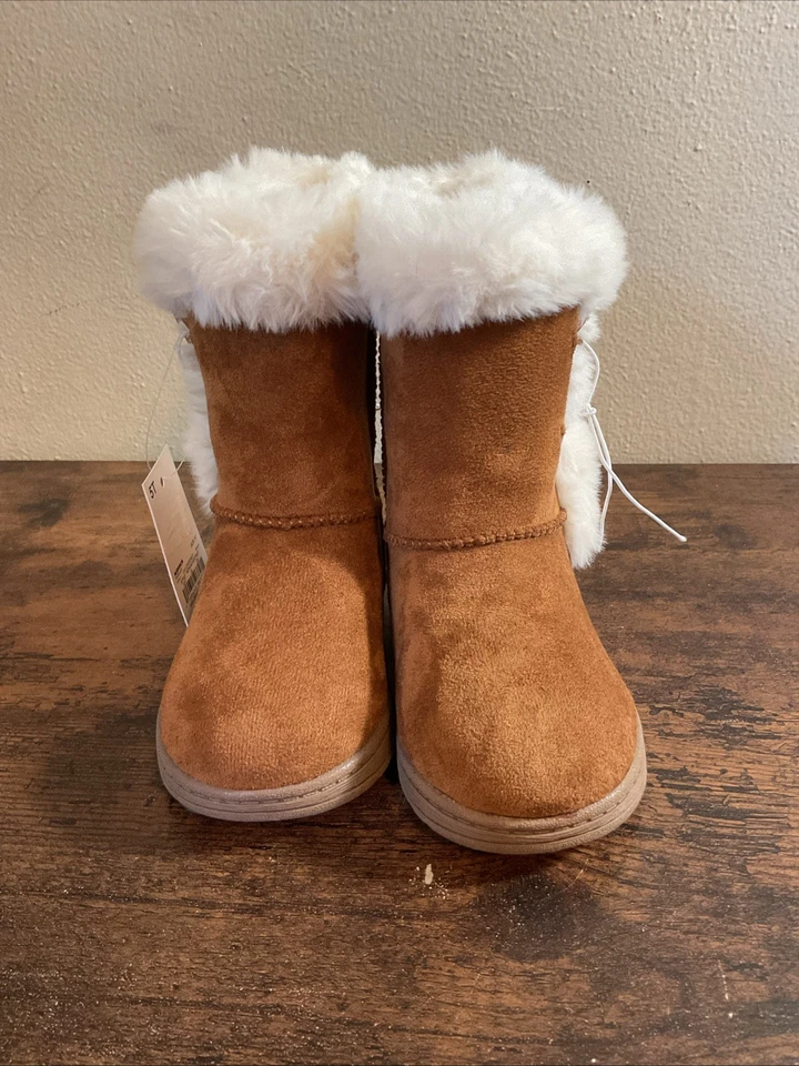 Nuevas botas noraa jumping frijoles para niñas pequeñas talla 5T castaño Foto 2 de 4