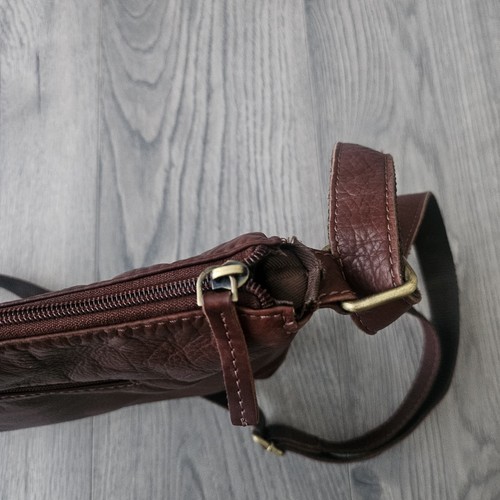 Rowallan Women's Leather Shoulder Bag Cross Body Over Brown Good Condition - Picture 6 of 11