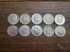 (10) 40% Silver Kennedy Half Dollars 1965-1969 $5 Face Value Constitutional -A9