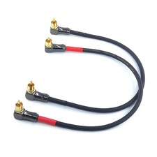 WJSTN-061 90 Degree Right Angle RCA Cable Male to Subwoofer 1FT