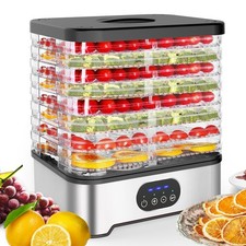 Food Dehydrator 8 Tier Fruit Dryer Meat Drying Machine 35-70&deg;C Temp Adjustable