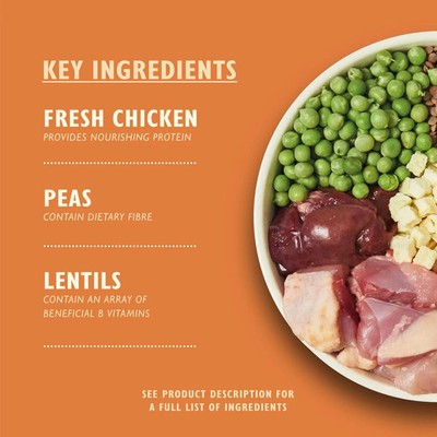 Natural Adult Hundetrockenfutter Huhn & Ente getreidefrei Rezept 4 x 1 kg
