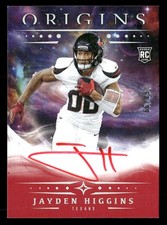 2025 Panini Origins Jayden Higgins -JHI Rookie Autos Red Auto /99 Texans TV2131
