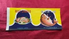 Japanese Vintage Can Food Label TAI Shigure-Ni Sea Bream Fish 1930's