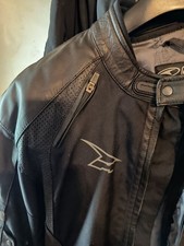 giubbotto moto pelle uomo AXO tg. XXL nero.