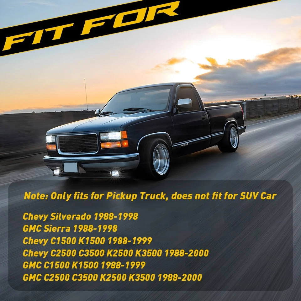 Cubierta de luz domo consola superior transparente PARA GMC C2500 C3500 K2500 K3500 1988-00 Foto 2 de 4