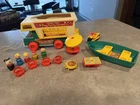 FISHER PRICE Vintage Little People Play Family Camper 1973-1976.  Full set!!!