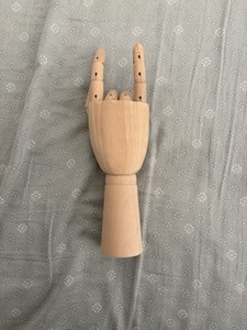IKEA wooden hand decoration 