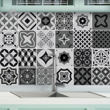 Stickers Tiles 15x15 Bathroom Kitchen Wall Sticker PVC Waterproof Mosaic 32P
