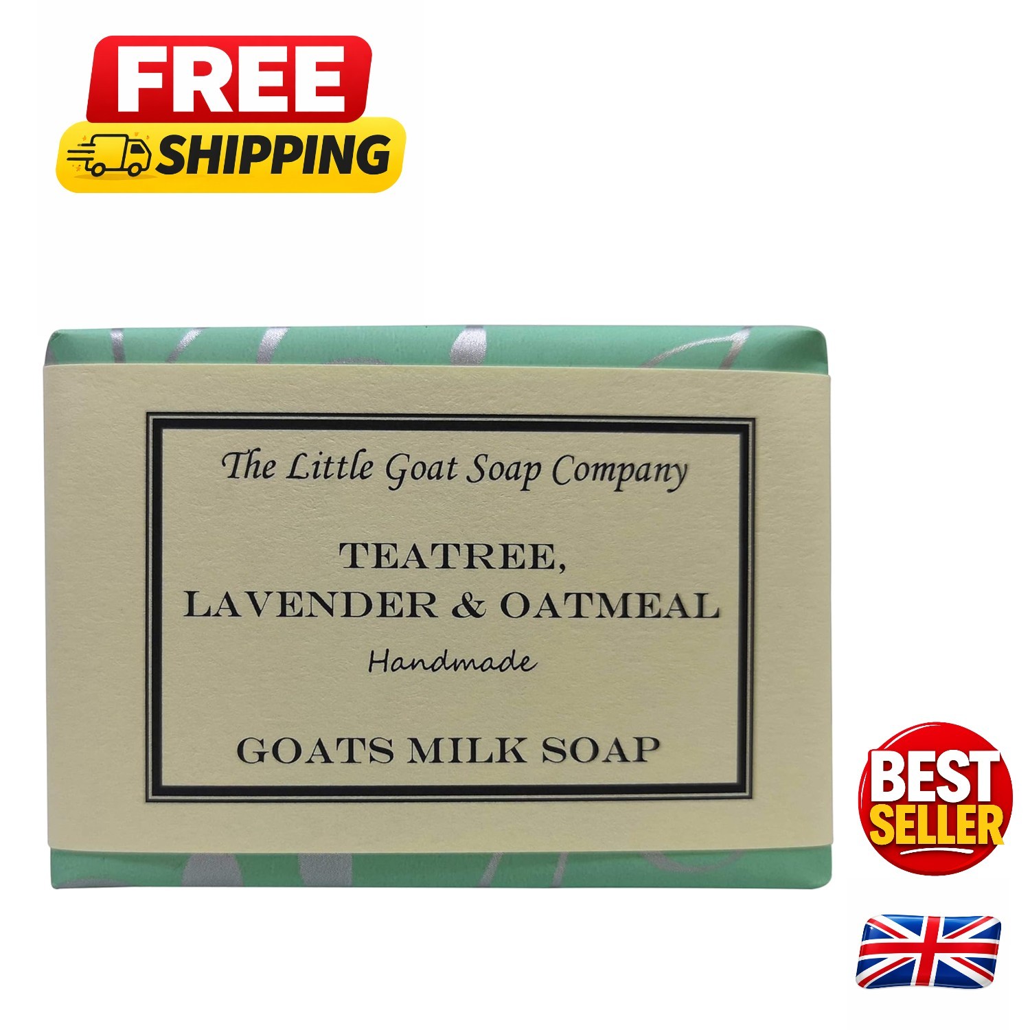 Handmade Lavender & Oatmeal Soap - Soothing Goat Milk Formula for Problem Skin