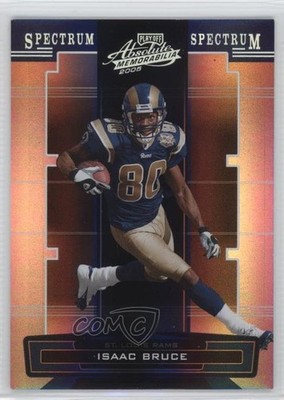 2005 Playoff Absolute Memorabilia Spectrum Silver /100 Isaac Bruce #133 HOF 2a8
