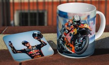 Pedro Acosta GP Moto Legend - Keramik Kaffee-/Teetasse + passender Untersetzer