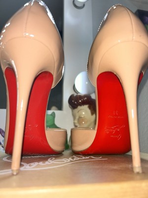 Christian Louboutin So Kate 120mm Size 38 5 - Nude 3607415895497| eBay