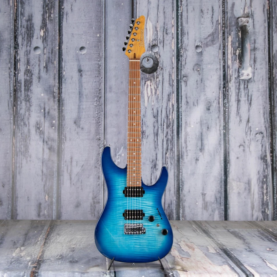 Ibanez AZ24SF1, Transparent Turquoise Burst - Image 4 of 4