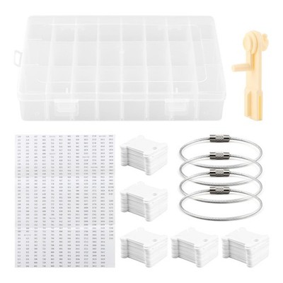 Embroidery Floss Organizer,Cross Stitch Thread Storage Box Tool,w/Bobbins Win...