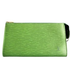 Louis Vuitton Epi Leather Pouch, Green, Accessoires Women's Auth