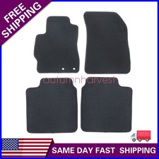 New For 2012-2019 Nissan Versa Front Rear Velour Floor Mats Carpet Black 4pcs