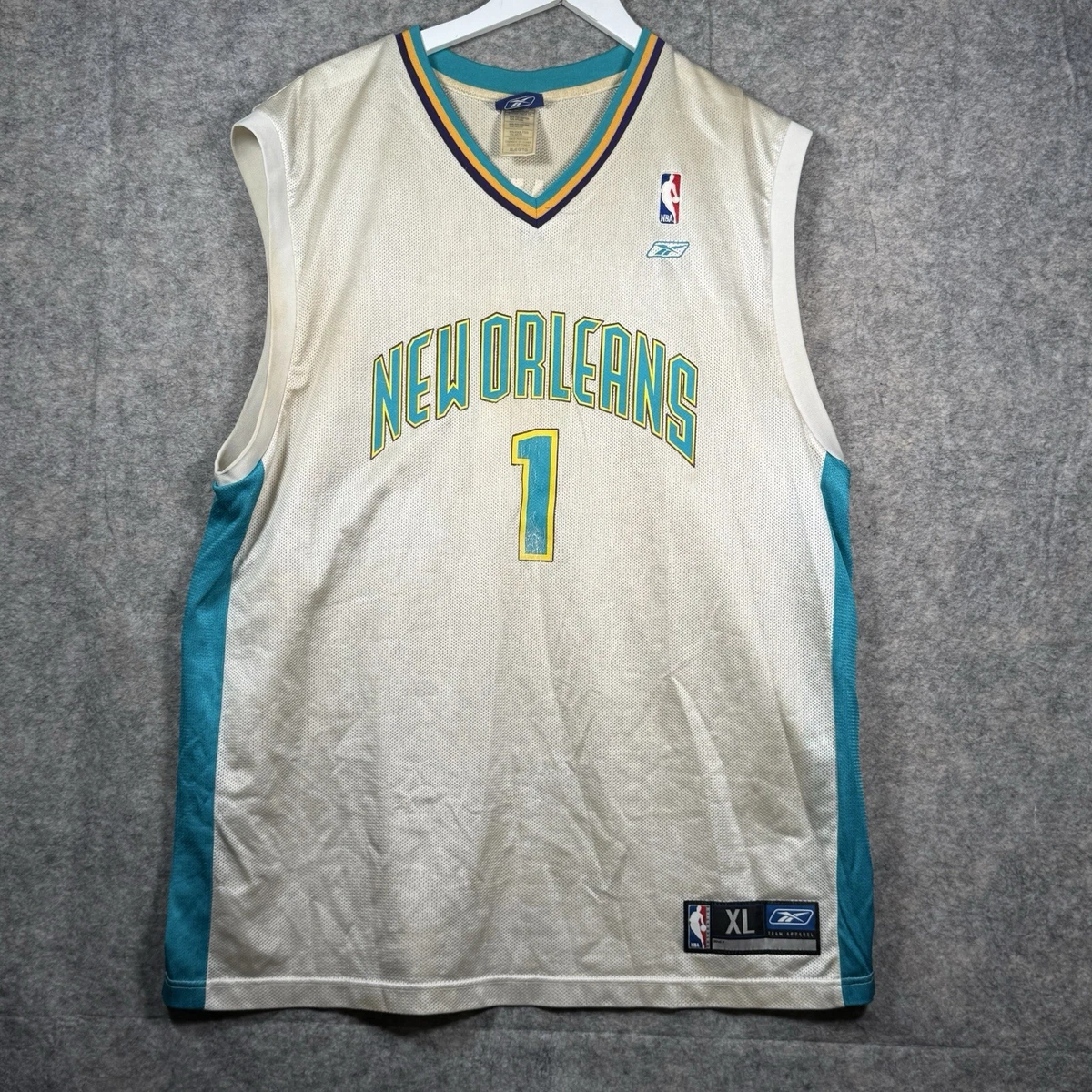 Preços baixos em Reebok Baron Davis New Orleans Hornets Roupas e