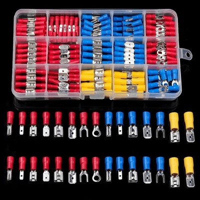 280 Stck. Verschiedene Elektrische Drahtklemmen - Crimpverbinder Spaten-isoliertes Kit