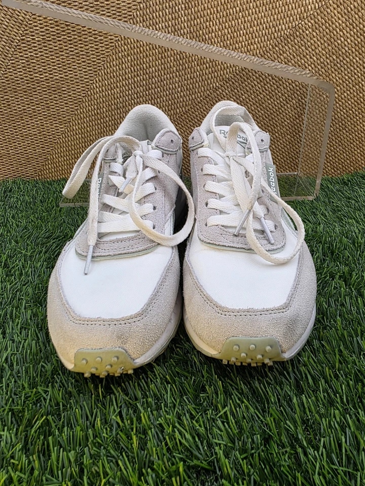 Reebok Shoes Womens 7.5 Forte Racer Athletic Running Sneakers White Mint Green - Image 4 of 4