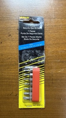 ENKAY Torx Bits T7 to T25 7 pcs Tamper Proof Grade A 3037-C