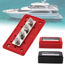300A Sammelschiene 12V-48V mit 4x M8 Busbars Verteiler Klemmleisten f&uuml;r Boot Kfz