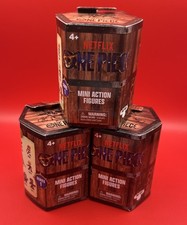 3 Netflix One Piece Minifigures Mini Action Figures - New/Sealed Blind Bags