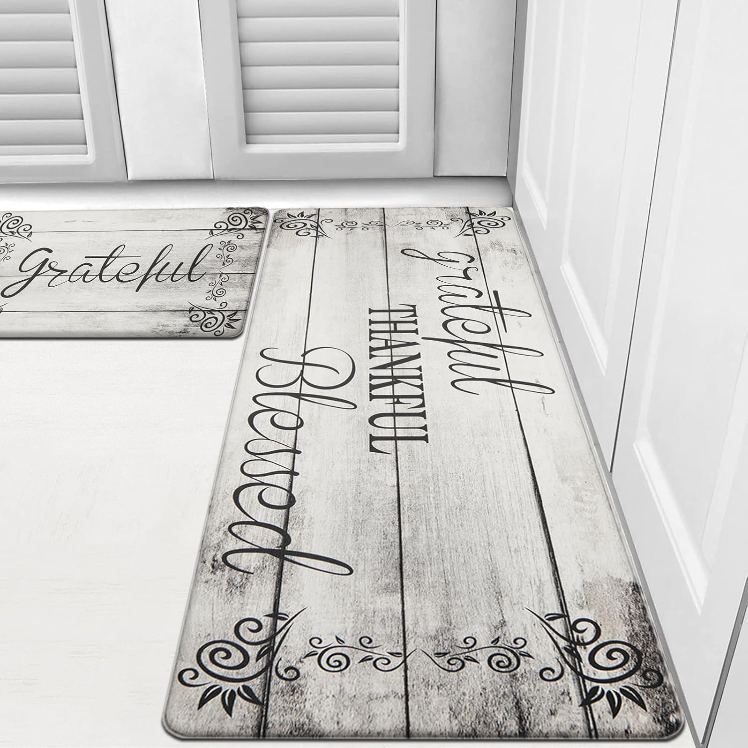 Anti Fatigue Non Slip Cushioned Kitchen Floor Mat Set of 2