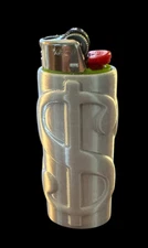 Money Silver Lighter Cover Bic J5