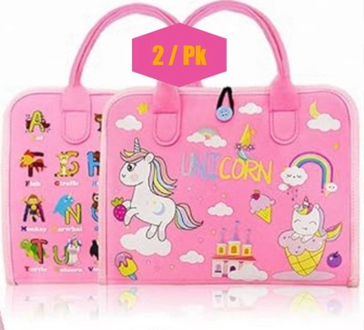 (2/Pk) Exorany Busy Board Montessori Toys for 1 2 3 4 Year Old Girls In Pink