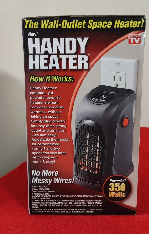 Handy Heater HEAT-MC12/4 Plug Outlet Speace Heater - Image 3 of 3