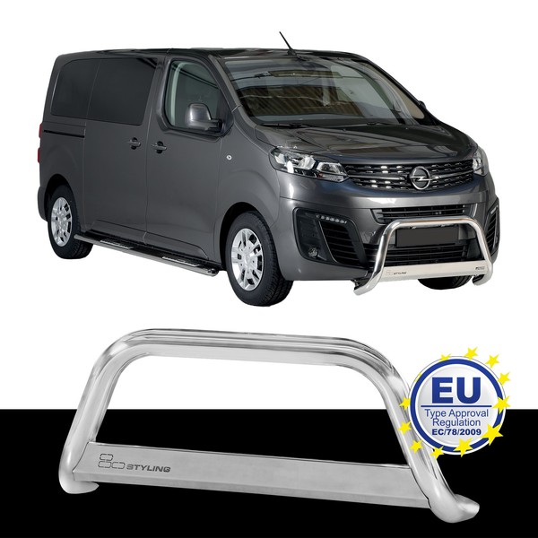 FrontbüGel Edelstahl Passend FüR Opel Zafira Life Ab 2020 Chrome-image