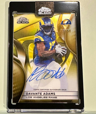 2025 Topps Chrome Davante Adams Autographs Auto BA-DAA Los Angeles Rams