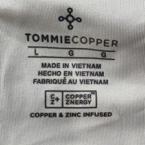 Tommie Copper Sports Bra Womens Large Beige Copper Znergy Shoulder Support Mesh - Picture 6 of 15