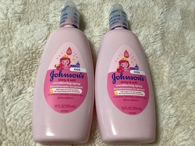 Johnson's Kids Shiny & Soft Conditioning Spray Argan Oil Silk Proteins 10 fl oz