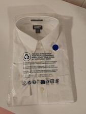 Lands' End Men's Traditional Fit No Iron Supima Pinpoint Dress Shirt 17/33