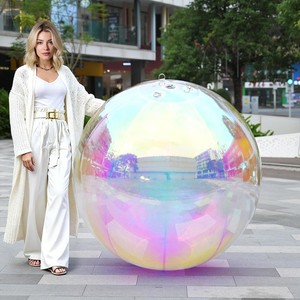 Yescom 48" Big Shinny Inflatable Mirror Ball Reusable Wedding Event Iridescent
