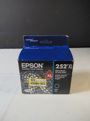 Epson 252XL High-capacity(3x the Prints)DURABrite Ultra Black Noir Ink Cartridge