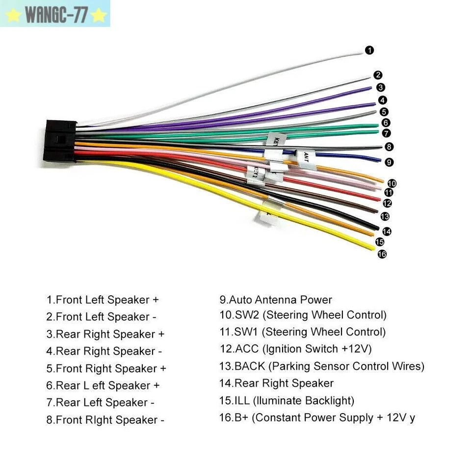 Reproductor de pantalla táctil estéreo radio coche FM doble Din Bluetooth Carplay Foto 3 de 4