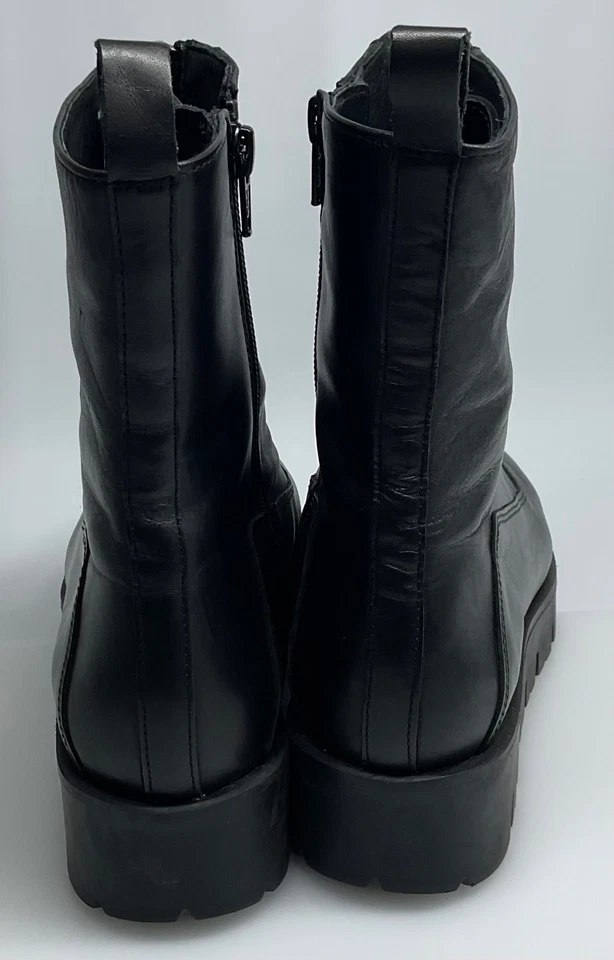 Shellys London из черной кожи мотоциклиста Moto ботинки 38 кожаный верхний вкладыш сделано Испания - Изображение 4 из 4