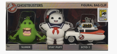 SDCC 2026 Monogram Ghostbusters Exclusive 3D Foam Bag Clip Set Slimer Comic Con